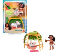 Mattel Disney Moana 2 Simea & Pua Ensemble de Jeu Amusant pour Le Bain avec poupée Tendance, ami des Animaux, Baignoire et Plus de 10 Accessoires, Jouets inspirés du Film