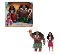 Mattel Disney Moana 2 Voyager 2 Ensemble de poupées Moana et Maui en tenues amovibles avec 4 accessoires, inspirées du film