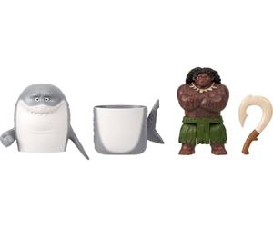 Mattel Disney Moana Maui Petite poupée avec costume de requin transformant | Poupée Maui articulée avec accessoire hameçon, inspirée du film Disney Moana