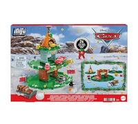 Mattel Disney · Pixar Cars Calendrier de l’avent Mini Racers avec 24 éléments, dont 4 mini-voitures, une piste empilable et des accessoires pour inventer des histoires, HXT34