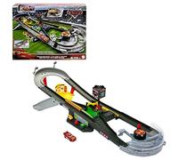 Mattel Disney Pixar Cars Coffret Circuit Course Piston Cup Interactif, Avec Voiture En Métal Flash Mcqueen, Échelle 1/55, Jouet Enfant, A Partir De 4 Ans, HPD81