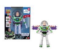 Mattel Disney Pixar Figurine articulée Buzz l’Éclair Édition Hi-Tech Mode Avion avec déploiement des Ailes et Plus de 35 Effets sonores, JMW26