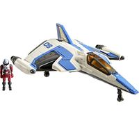 Mattel Disney Pixar Lightyear Hyperspeed Series XL-09 Figurine vaisseau spatial et Buzz l'Éclair Véhicule de 15,2 cm de long et figurine de 3,2 cm, jouet de 4 ans et plus, HJG85