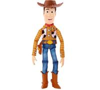 Mattel Disney Pixar Toy Story roundup Woody grande figurine parlante, 12 pouces de haut avec 20 phrases détails authentiques, tissu peluche et plastique HFY35