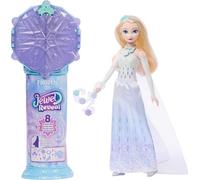 Mattel Disney Poupée Princesses Elsa La Reine des Neiges et Accessoires avec 8 Surprises, Dont Une boîte à Bijoux en Forme de Flocon de Neige, Une Bague pour Enfant et 9 éléments, JJY36