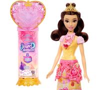 Mattel Disney Poupée Princesses Jewel Reveal Belle et Accessoires avec 8 Surpris