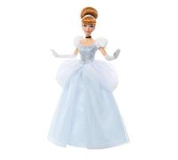 Mattel Disney Princess Cendrillon Poupée Étincelante | Poupée articulée avec robe, chaussures, collier et boucles d’oreilles amovibles, inspirée par DMovie, JMP62
