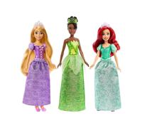 Mattel disney princess - coffret 3 princesses avec décors