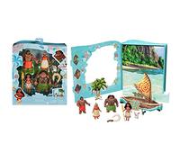 Mattel Disney Princess Coffret Livre d’Histoires Vaiana avec 6 personnages, mini-poupées, figurines et accessoires, inspiré du film Disney, cadeaux pour enfants, Jouet Enfant, Dès 3 ans, HPG71