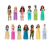 Mattel Disney Princess Coffret Princesses Étincelantes avec 13 poupées articulées inspirées des Films et habillées de vêtements et Accessoires Scintillants, JFC43
