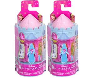 Mattel Disney Princess Coffrets Tour Surprise Histoires à empiler à Collectionner Contenant chacun Une Mini-poupée, 4 Surprises et Un ami de la Princesse Disney (Les Styles Peuvent Varier), JBL46
