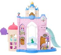 Mattel Disney Princess Ensemble de Jeu Château pour Animaux | 7 zones de jeu, 3 animaux, meubles et 17 accessoires, palace pour animaux, inspiré des films Disney, JBF96