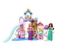 Mattel Disney Princess Pet Castle Playset avec 7 aires de jeux 3 meubles d'amis d'animaux et 17 accessoires 2+ ft Tall Pet Palace Inspir par les