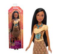 Mattel Disney Princess Poupée Pocahontas poupée | Ensemble scintillant avec jupe amovible, collier et chaussures, articulée, inspirée du film Disney, HLW07