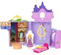 Mattel Disney Coffret La Tour de Raiponce Histoires à Empiler avec petite poupée Raiponce, figurine de Pascal et 7 accessoires, jouet inspiré du film, JDP61