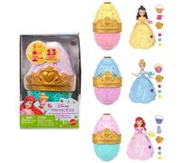 Mattel Poupée Disney Princess Œuf de Pâques Surprise – Petite, 1 princesse, 2 jupes, 10 accessoires