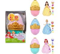 Mattel Poupée Disney Princess Œuf de Pâques Surprise – Petite, 1 princesse, 2 jupes, 10 accessoires