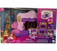 Mattel Disney Princesses, Château Carotte 2 en 1, transformable, avec figurines, multicolore