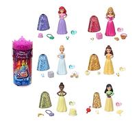 Mattel Disney Princesses Coffret Poupée Royauté Color Reveal Série Célébration Avec 6 Surprises Magiques, Accessoires Célébration Inclus, Jouet Enfant, A Partir De 3 Ans, HMK83
