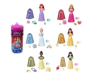 Mattel Disney Princesses Coffret Poupée Royauté Color Reveal Série Célébration Avec 6 Surprises Magiques, Accessoires Célébration Inclus, Jouet Enfant, A Partir De 3 Ans, HMK83