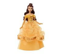 Mattel Disney Princesses Étincelantes Poupée Belle et Accessoires avec Robe Amovible, Chaussures et Boucles d’Oreilles, inspirée du Film La Belle et la Bête