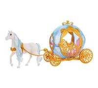 Mattel : Disney Princesses : La calèche de Cendrillon et son cheval blanc Blanc G