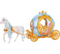 Mattel Disney Princesses : Le carrosse de Cendrillon et son cheval blanc