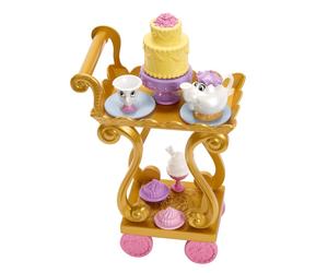 Mattel Disney Princesses - Poupée Belle et son Chariot à Thé - Figurine - 3 ans et +