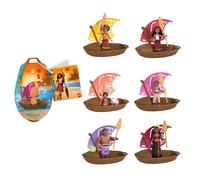Mattel Disney Vaiana 2 Merveilles du Pacifique Assortiment surprise avec petite poupée surprise, pirogue et accessoire, inspiré du film (les styles peuvent varier), JBT68