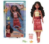 Mattel Disney Vaiana 2 Toys Tautai Vaiana Swimming Fashion Doll with Two Accesso