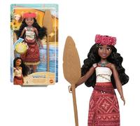 Mattel Disney Vaiana Poupée chantante avec tenue et accessoires signature, chante « We’re Back » en 4 langues