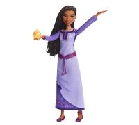 Mattel Disney Wish Asha de Rosas Poupée et Figurine d'étoile, Mobile, avec vêtements Amovibles, Chante des Morceaux du Film en Allemand HVX68