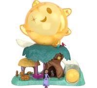 Mattel Disney Wish, Asha et la bonne étoile - Coffret Wish Star Surprise Avec Mini-Poupée Asha Du Royaume De Rosas, 7 Orbes Souhaits Surprises, 1 Figurine Star Et 6 Amis,A Partir De 3 Ans, HPX28