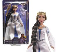 Mattel Disney Wish, Asha et la bonne étoile - Poupée Articulée La Reine Amaya En Tenue Emblématique Et Chaussures Amovibles, Couronne Et Accessoires Inclus, Jouet Enfant, A Partir De 3 Ans, HRC11