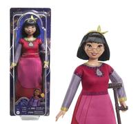 Mattel Disney Wish, Asha et la bonne étoile - Poupée Dahlia Du Royaume De Rosas Avec Sa Tenue Embléatique Amovible, 7 Points D'Articulation, Accessoires Inclus,Jouet Enfant, A Partir De 3 Ans, HPX24