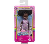 Mattel DWJ33 ; HXM96 - Barbie Chelsea avec robe violette et afro - Poupée colorée