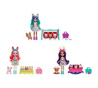 Mattel Enchantimals Baby BFFs Poupée Assortie avec Animal de Compagnie, 3 Bestie Reveal et Accessoires, Jouet +4 Ans HLK83
