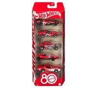 Mattel Ensemble De Voitures Modèles HOT WHEELS 80E Anniversaire Rouge