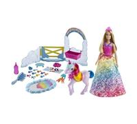 Mattel Ensemble Poupée BARBIE Royal Dreamtopia Avec Licorne
