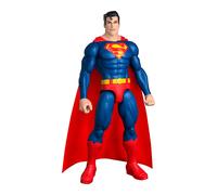 Mattel Figurine articulée Superman 30 cm - Costume rouge et bleu, cape en tissu, 7 articulations