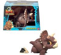 Mattel Figurine de collection Jurassic World Bite Club, dinosaure tricératops Chubby stylisé d'environ 10,2 cm avec accessoire, HVB39