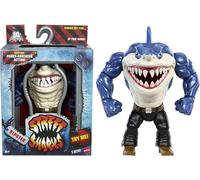 Mattel Figurine de Street Sharks avec Mouvement Bite & Punch, Jouet de Collection Ripster inspiré du héros de la télévision des années 90, Demi-Requin, 15,2 cm