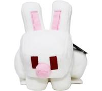 Mattel Figurine en Peluche Lapin Blanc Minecraft de 8 Pouces, Cadeau pour Les Fans de 3 Ans et Plus, HWF86