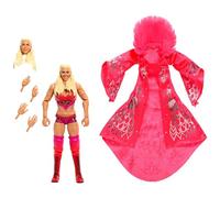 Mattel Figurine WWE Ultimate Edition Charlotte Flair avec mains interchangeables, têtes multiples et tenue authentique, +8 ans HVF88