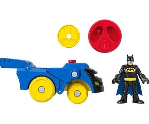 Mattel Fisher-Price Fisher_Price Imaginext Coffret Figurine Batman et Véhicule Transformable en Batmobile Head Shifters DC Super Friends, à Collectionner, Jouet Enfant, Dès 3 Ans, HGX91
