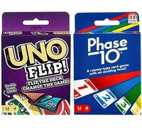 Mattel Flip and Phase 10 Lot de 2 jeux de cartes Combo