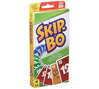 Mattel Games 52370 Skip-Bo: L'approche stratégique Skip-Bo est Essentielle pour 2 à 6 Joueurs âgés de 8 Ans et Plus