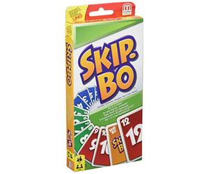 Mattel Games 52370 Skip-Bo: L'approche stratégique Skip-Bo est Essentielle pour 2 à 6 Joueurs âgés de 8 Ans et Plus