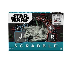 Mattel Games â Scrabble Star Wars Edition Family Board Game with Galaxy Cards & Spacecraft Mover Pieces, Glossary, Gift for Teen Adult Or Family Game Night Ages 10 Years & Olderâ€‹