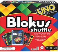 Mattel Games Blokus Shuffle édition UNO, Jeu de société et de stratégie avec pièces et Cartes, GXV91